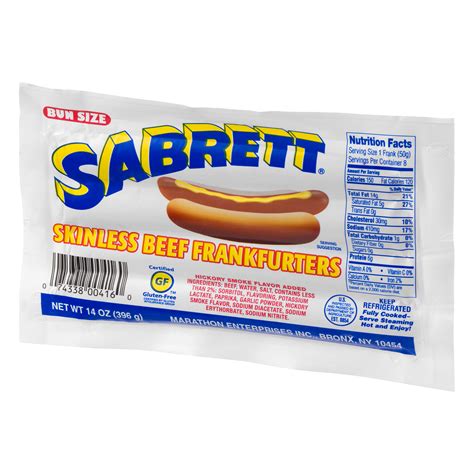 Although Sabrett is best known for their all beef natural casing and skinless frankfurters, they also offer a wide variety of gourmet cocktail frankfurter appetizers. . Sabrett hot dogs walmart